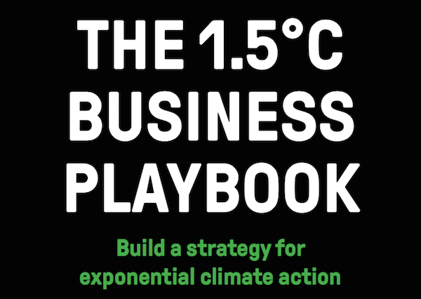 Houdini endorses 1.5°C Business Playbook