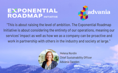 Advania Sweden steps up its exponential climate action and joins Exponential Roadmap Initiative and Race to Zero