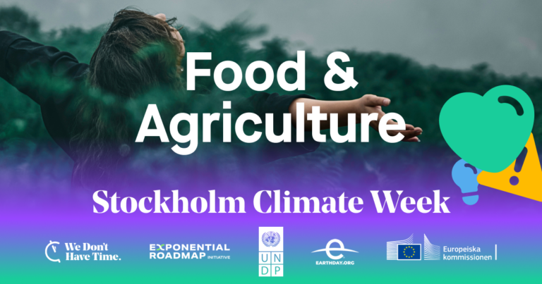 Stockholm Climate Week promotion image - food & agriculture