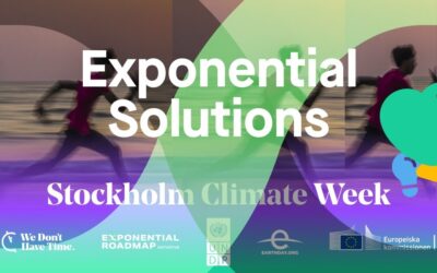 Watch Exponential Solutions Day at Stockholm Climate Week