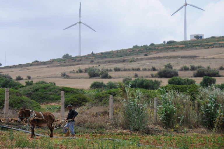 wind turbine farm in Tunisia