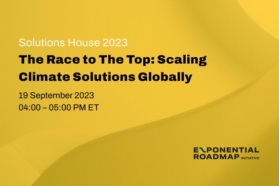 The Race To The Top: Scaling Climate Solutions Globally