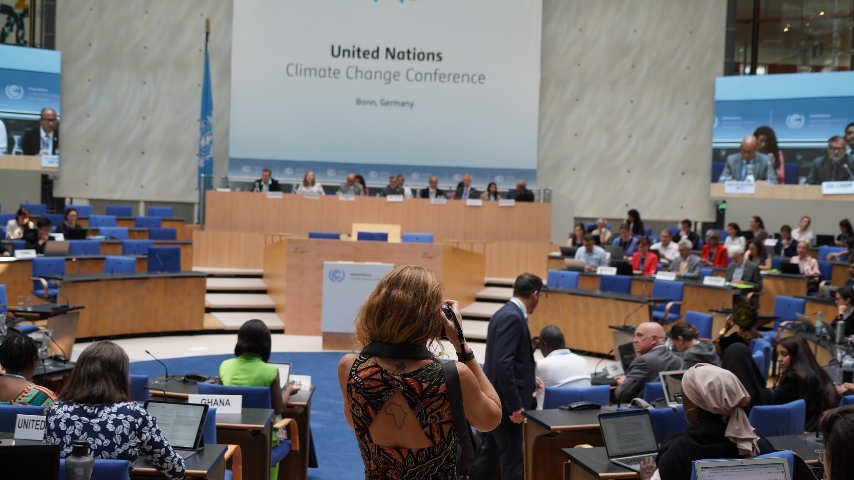 plenary at the World Conference Center in Bonn during the Bonn Climate Change Conference