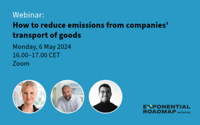 How to reduce the emissions from companies’ transport of goods