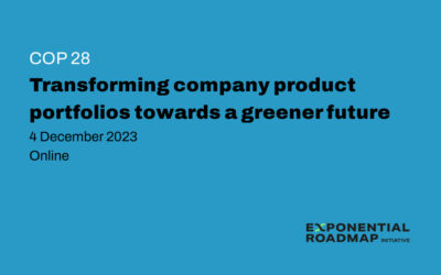 COP28: Transforming Company Product Portfolios Towards a Greener Future