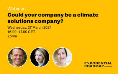 Could your company be a climate solutions company?