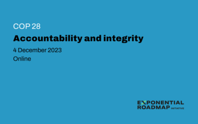 COP28: Accountability and integrity