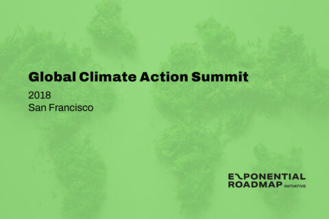 Global Climate Action Summit - Exponential Roadmap Initiative