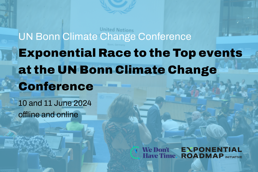 event card Exponential Race to the Top events Bonn Climate Change Conference