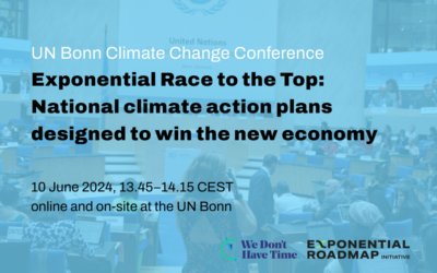 Exponential Race to the Top: National climate action plans designed to win the new economy