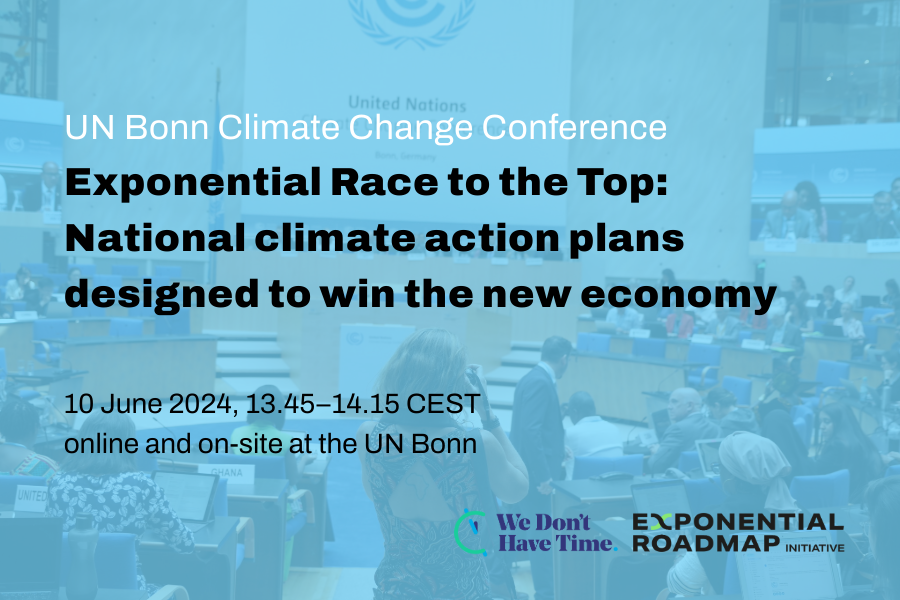 Exponential Race to the Top: National climate action plans designed to win the new economy