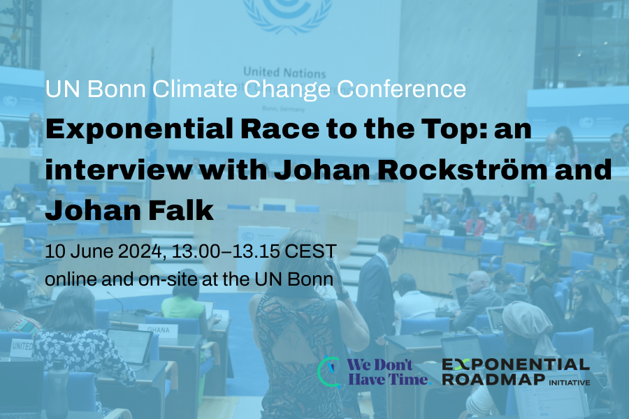 Exponential Race to the Top: An interview with Johan Rockström and Johan Falk