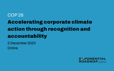 COP28: Accelerating Corporate Climate Action through Recognition and Accountability