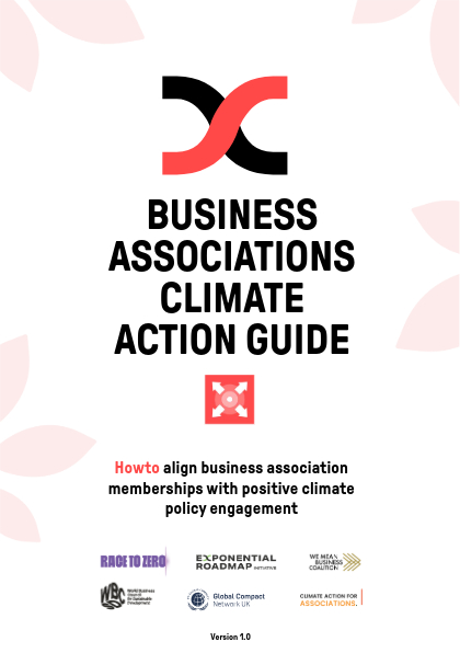 front page business associations climate action guide