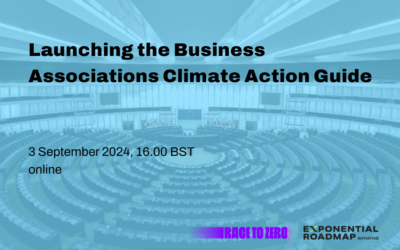 Launch of the Business Associations Climate Action Guide