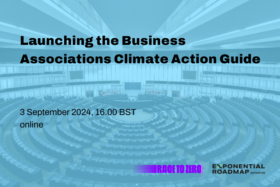 event card webinar business associations climate action guide