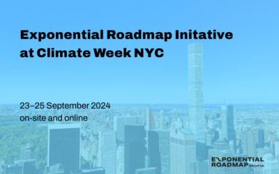 Join us at Climate Week NYC