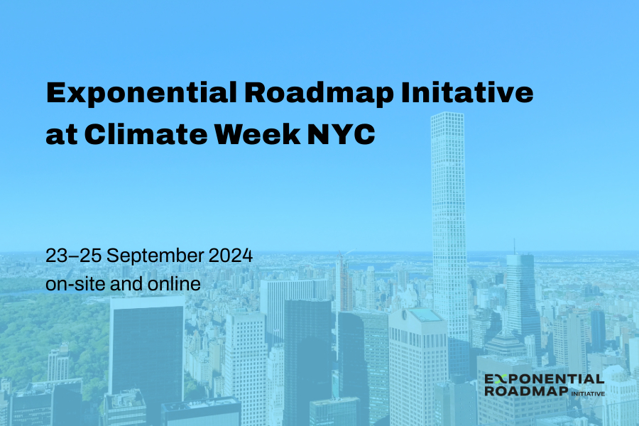 Join us at Climate Week NYC