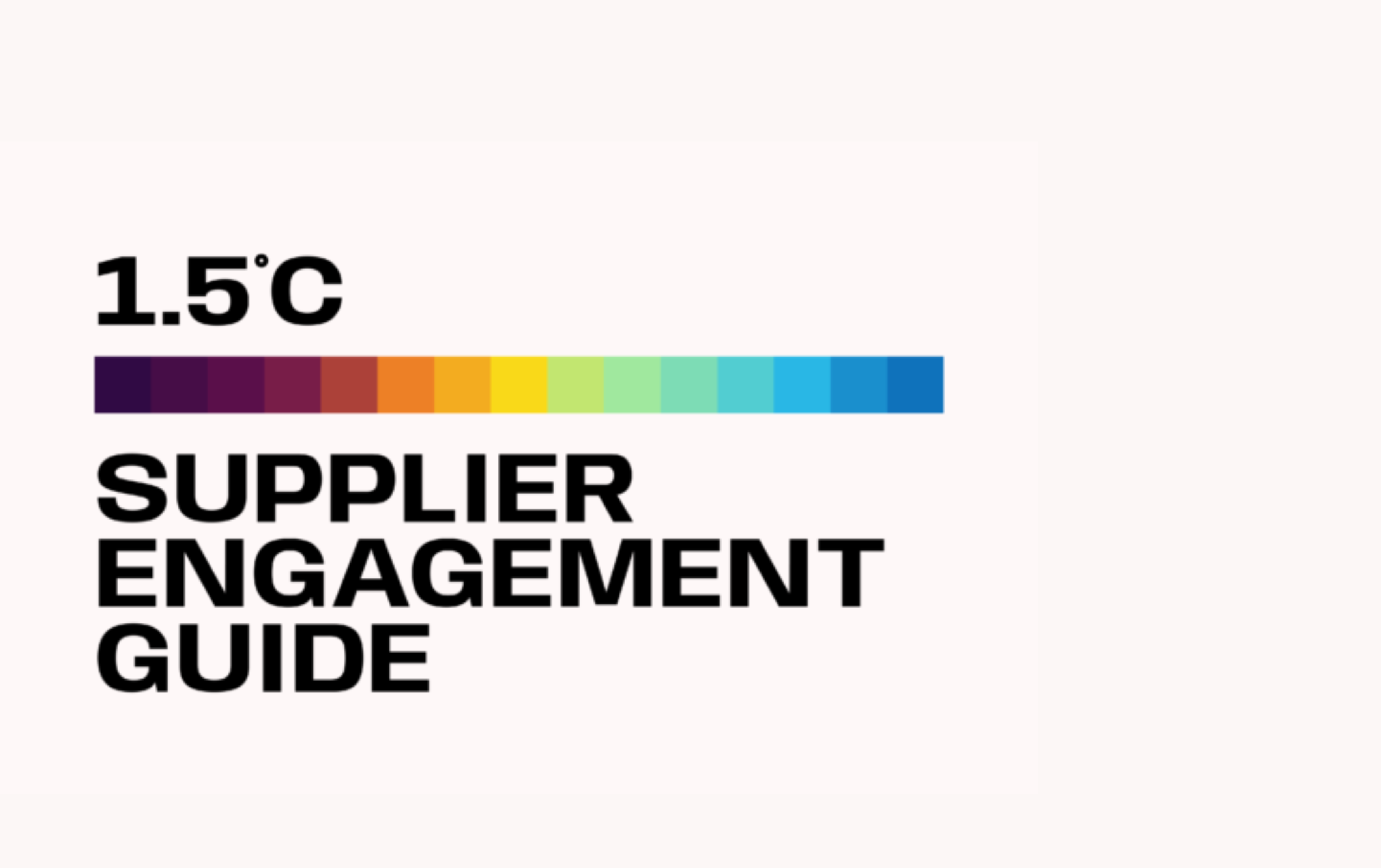 Supplier engagement guide