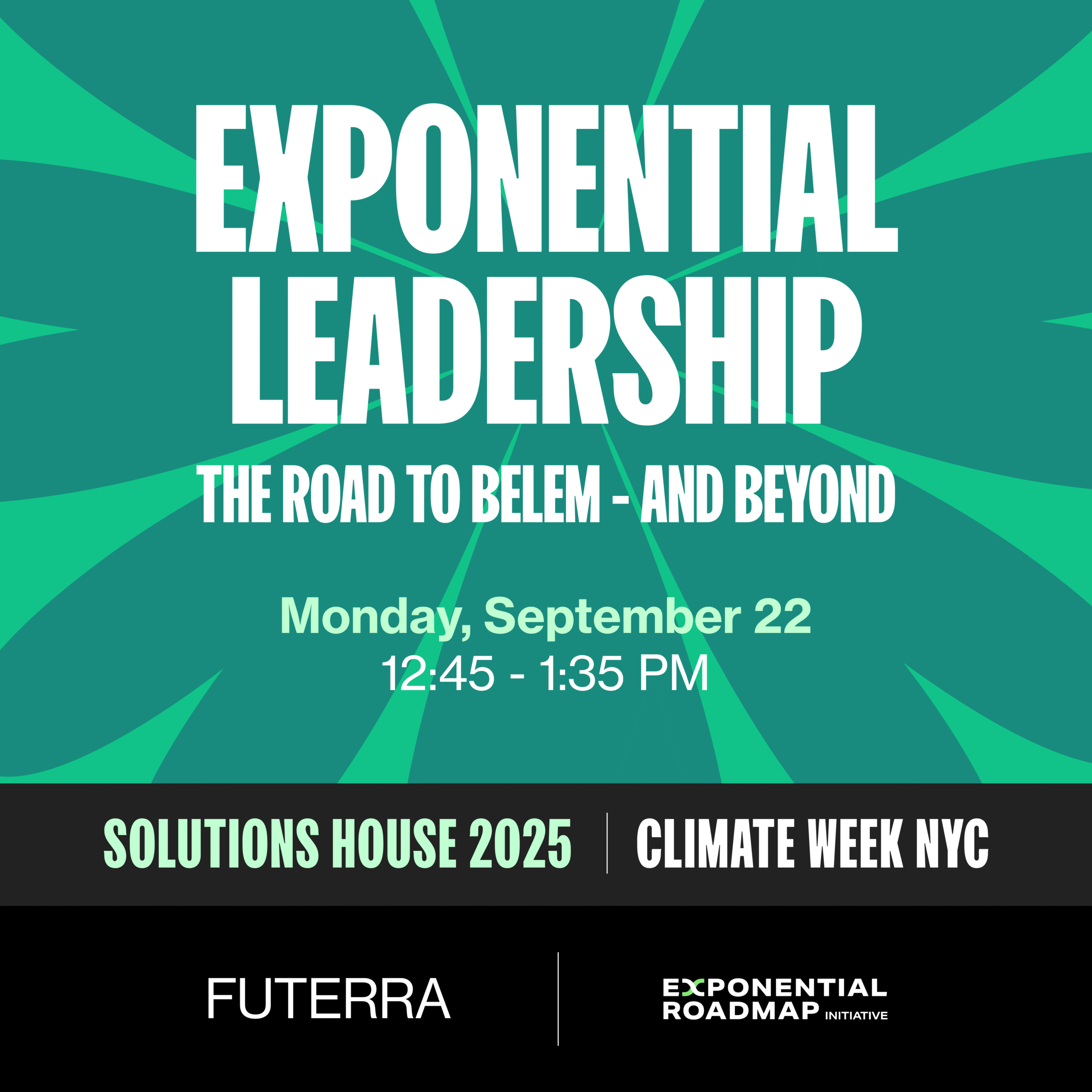 NYCCW: Exponential Leadership – The Road to Belem – and Beyond